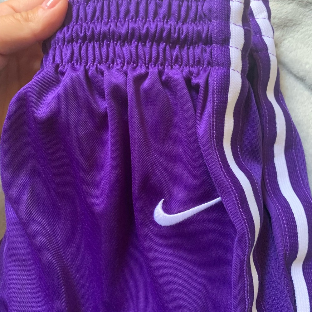 Nike men’s drifit basketball shorts purple